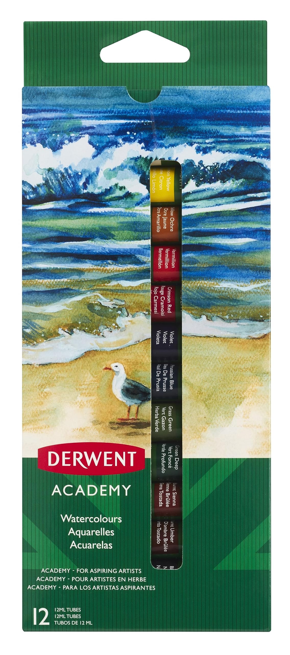 Watercolour Paints, 12 ml, Set of 12, 2302404