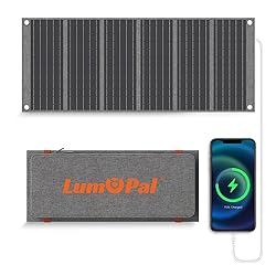 LUMOPAL 30W Foldable Solar Panel Portable Solar