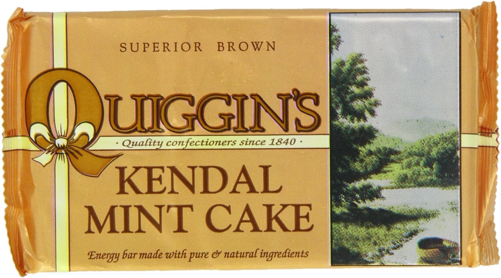 Quiggin's Kendal Brown Mint Cake 170 g (Pack of 12)