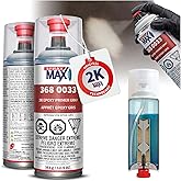 SprayMax 2K Epoxy Primer Gray | 2K Primer Automotive | Epoxy Spray Paint | For Metal, Aluminum &amp; Steel | Corrosion-Resistant, Fast-Drying, High Adhesion &amp; Professional Grade | Epoxy Primer | 12.5 oz
