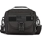 Protector Plus Tactical Messenger Bag Men Small Military MOLLE Crossbody Pack (Patch Included)