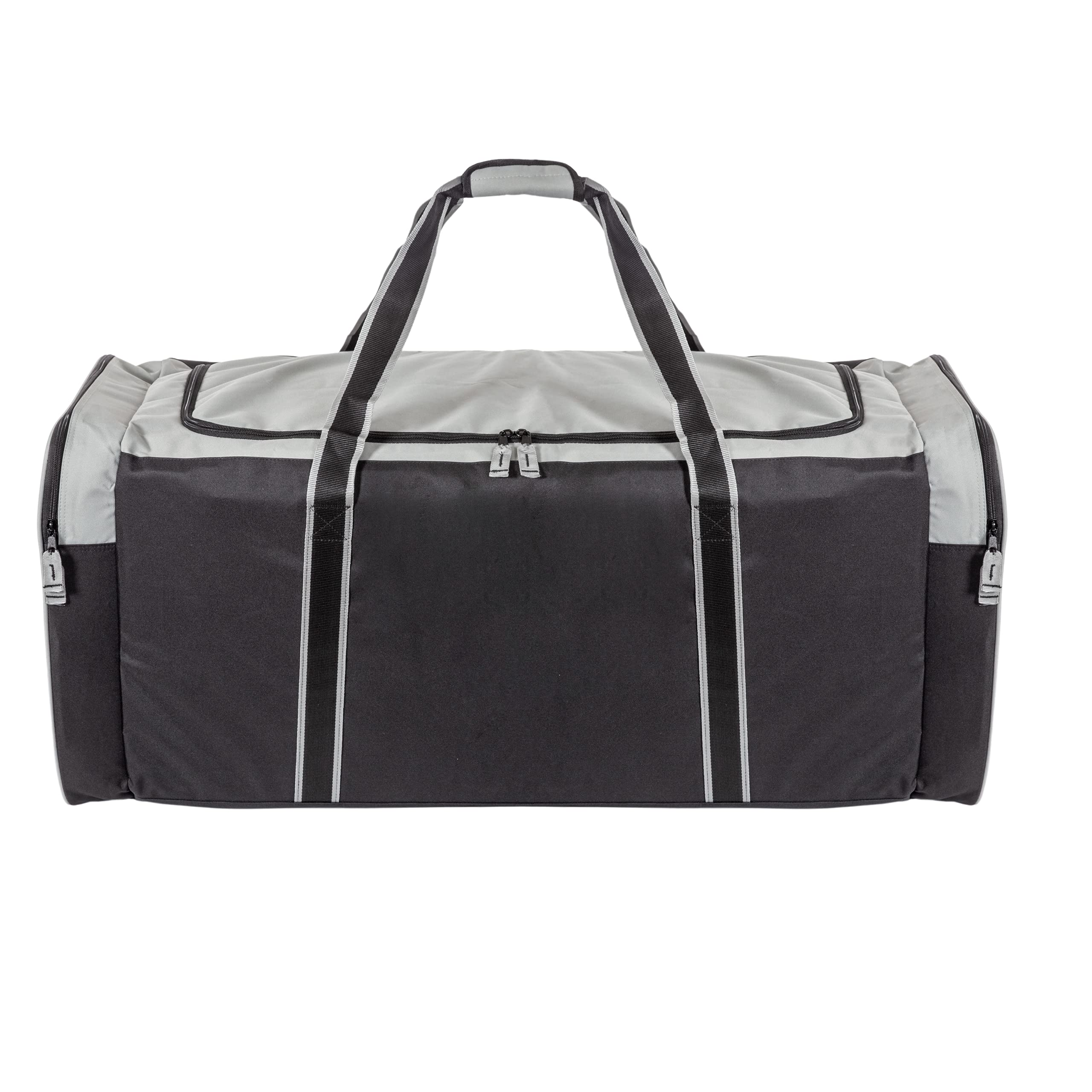Jetstream Heavy Duty Multi Pocket Durable Sports Gym Equipment Travel Duffel Bag, XXL 42" Grey, 42in
