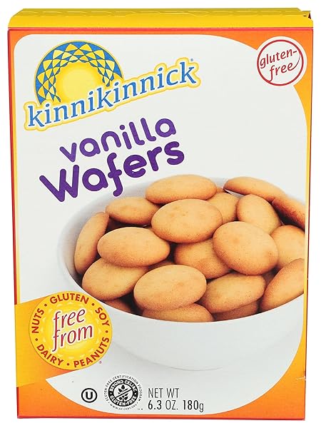 KINNIKINNICK, WAFERS VANILLA, 6.3 OUNCE