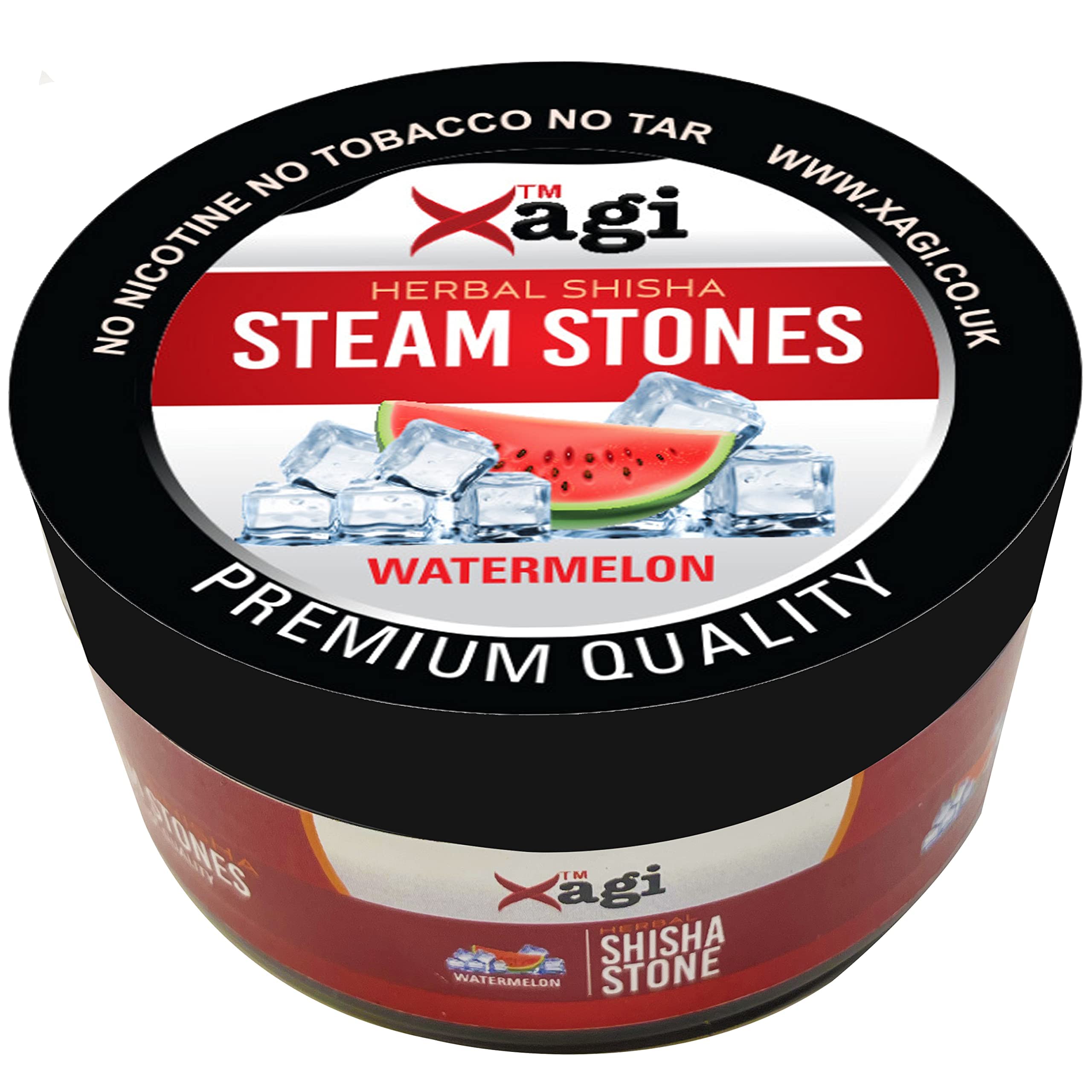 Xagi Watermelon Shisha Flavour Hookah Flavour Nicotine-Free No-Tobacco Shisha Steam Stones 100g