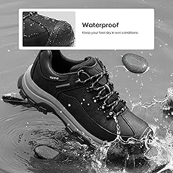 NORTIV 8 Men's Waterproof Hiking Shoes Non-Slip