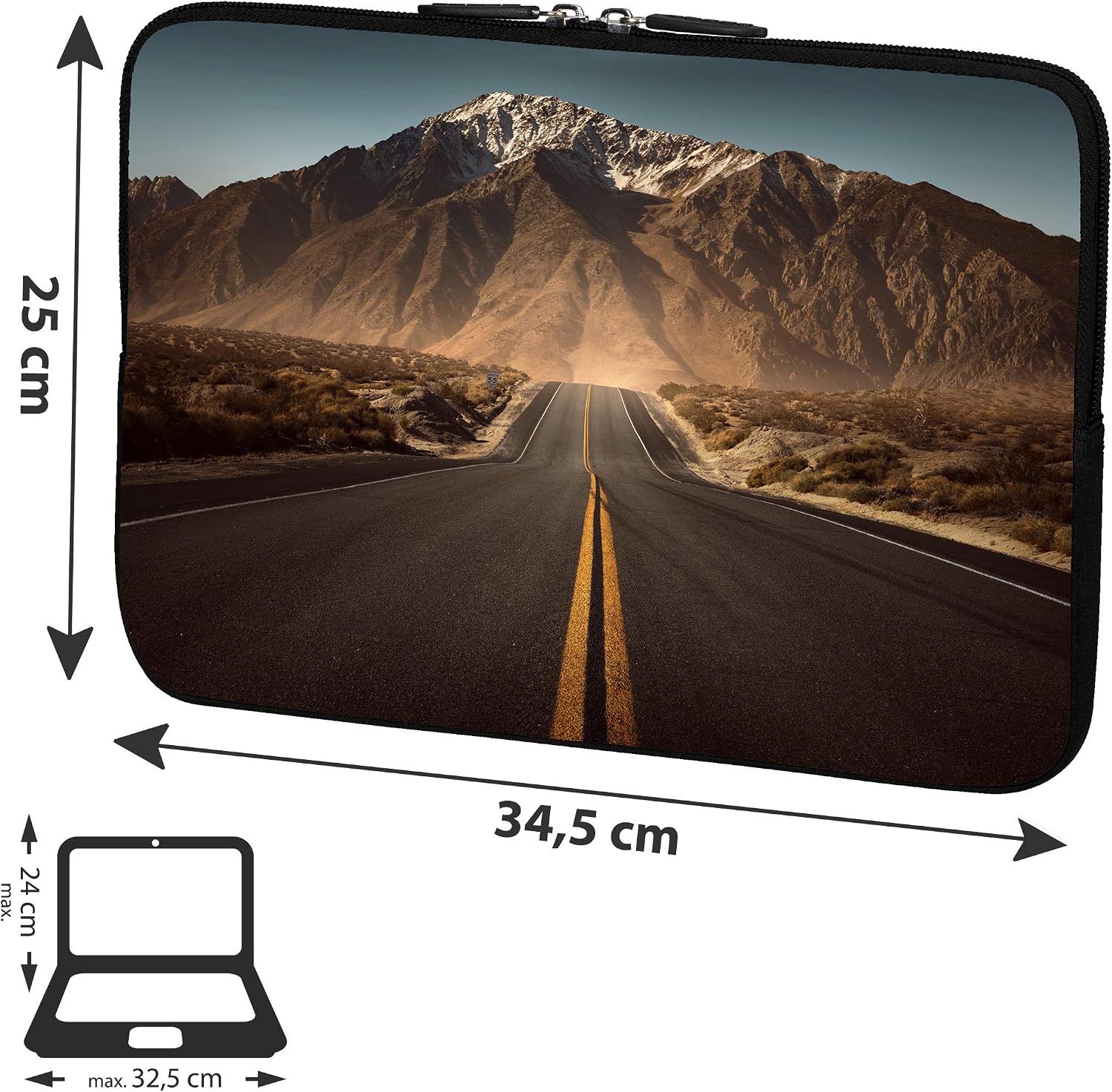 PEDEA Design Protective Laptop Bag up to 13.3 Inches (33.7 cm) Highway, 13,3 Zoll + Maus und Mauspad - Image 3