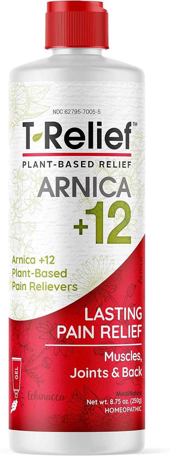 T-Relief Pain Relief Gel to Soothe Minor Joint, Back and Muscular Pain - Homeopathic Formula - 8.75 Ounce: Health & Personal Care