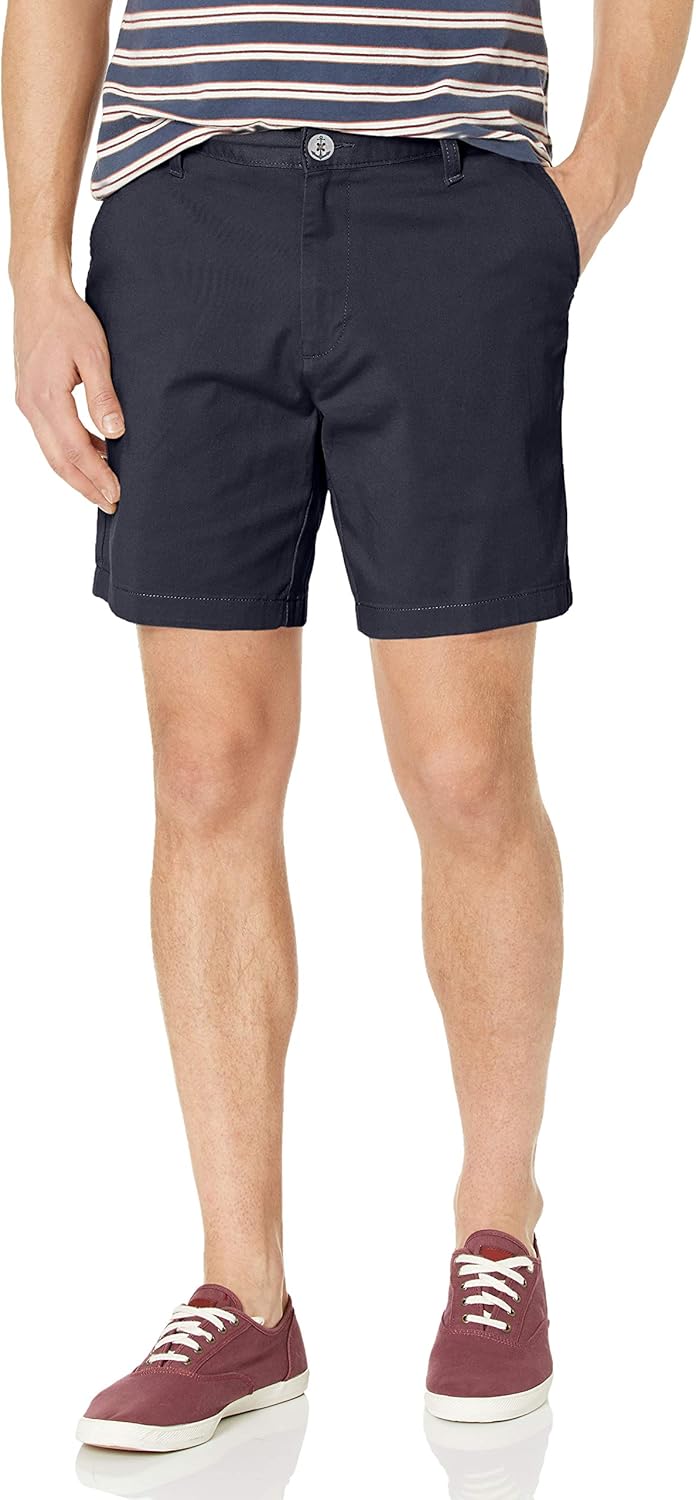 Nautica Men's 6" Stretch Twill Classic-Fit Shorts at  Men’s Clothing store