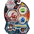 Bakugan Starter Pack 3-Pack, Pyrus Trunkaious, Collectible Action Figures, for Ages 6 and up
