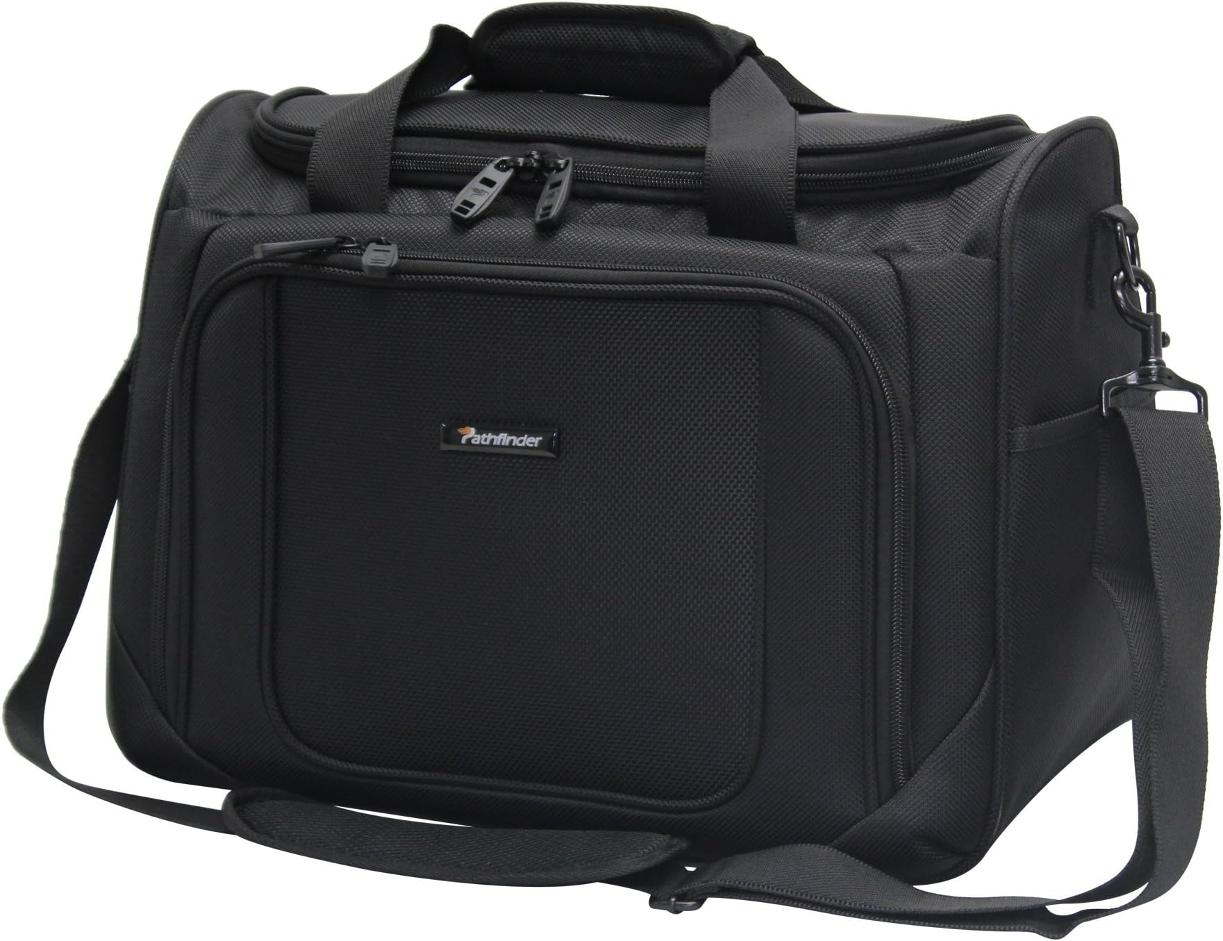 Pathfinder Soft Tote Bag, Weekend Carry on Small Travel Duffle Bag 16" Black