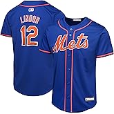 Francisco Lindor New York Mets MLB Kids 4-7 Blue Alternate Player Jersey