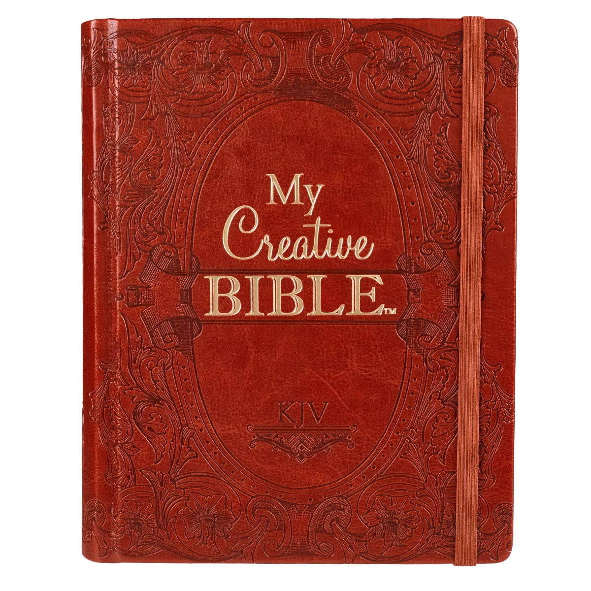 KJV Holy Bible, My Creative Bible, Faux Leather Hardcover - Ribbon Marker, King James Version, Saddle Tan w/Elastic Closure (KJV Creative Editions) KJV Holy Bible, My Creative Bible, Faux Leather Hardcover - Ribbon Marker, King James Version, Saddle Tan w/Elastic Closure (KJV Creative Editions) Hardcover