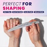 PORTENTUM 8 Pcs Nail Files 100/180 Grit Washable Emery Board Manicure Buffing view 6