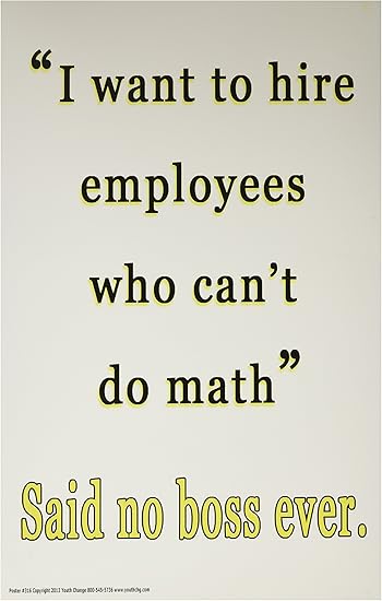 Amazon Com Poster 316 Motivational Math Poster Motivates Students To Care About Math Office Products