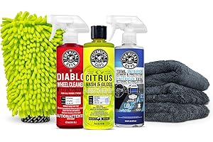 Chemical Guys Clean & Shine Car Wash Starter Kit - Safe for Cars, Trucks, Motorcycles, SUVs, RVs & More (7 Piece Set, Includi