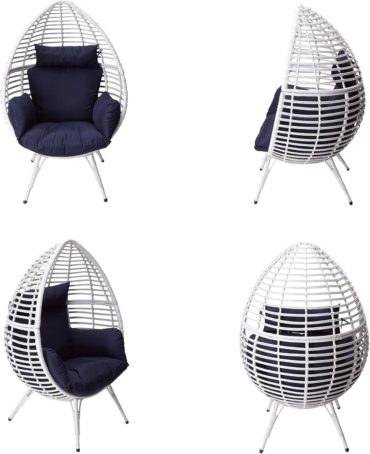 Peaktop PT-OF0005 Patio Lounge Chairs, Multi Color: Furniture & Decor