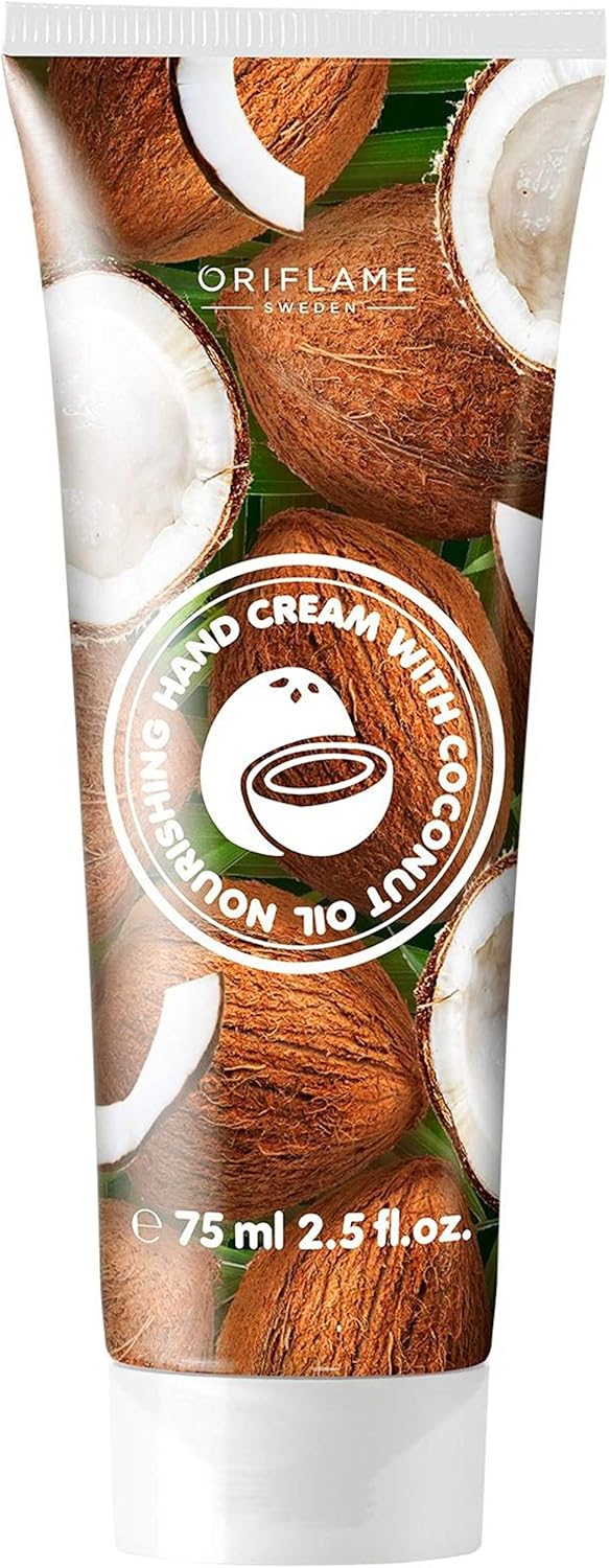 Crema Oriflame de manos, crema nutritiva con aceite de coco. 75ml