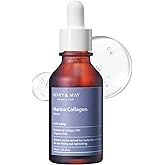 Mary&May Marine Collagen Serum - Hydrolyzed Low Molecular Collagen for Skin Firming and Replenishing, Hydrating - Korean Skincare, Fragrance Free, 1.01 fl.oz.