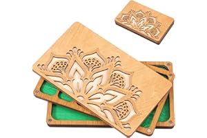 Bead Sorting Tray, Wooden Bead Board with Lid, Beads Storage Solution Organizer Box for Bangle Beginner Display Anklet Beadin