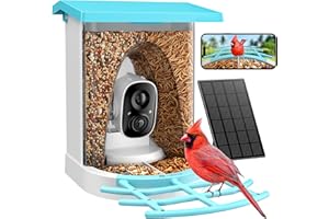 isYoung Birdlook® Smart Bird Feeder with Camera–2K QHD Dual Granary Bird Feeder Camera, AI Auto-Capture & Motion Detection, 5