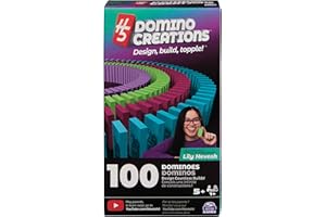 Spin Master Games, Lily Hevesh H5 Domino Creations Summer Set 100-Piece Dominoes Set, Building Toys, Classic STEM Activity Ga