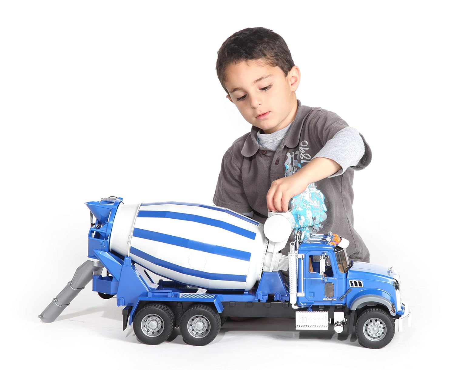 bruder cement mixer mack