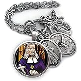 St. Oliver Plunkett Keychain, Necklace or Clip, Patron Saint Confirmation Gift