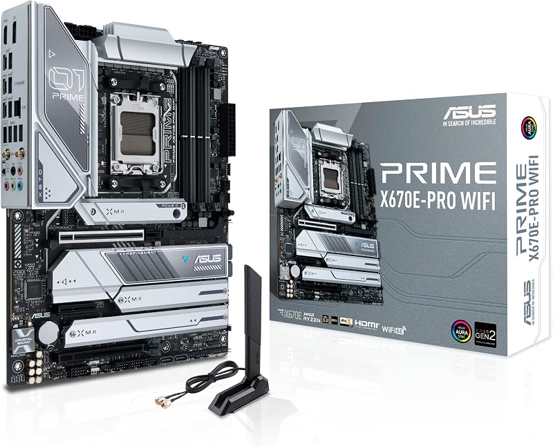 ASUS PRIME X670E-PRO WIFI Motherboard AMD Ryzen AM5 PCIe 5.0 DDR5 M.2