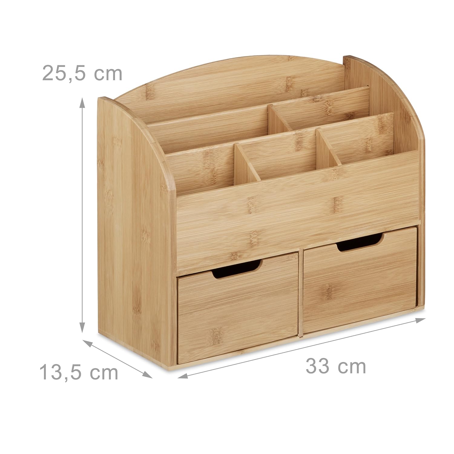 Wood Grain 2 Drawers Natural Brown Relaxdays Bamboo Desk Organiser Letter Holder 13 5 X 33 X 25 5 Cm 6 Compartments 25 5 X 33 X 13 5 Cm Copal Com Py