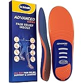 Dr. Scholl’s Advanced Pain Relief Insoles for Men Women, Heavy Duty Orthotics Inserts for Work Shoes & Boots, Plantar Fasciitis & Arch Support, Flat Feet, Shock-Absorbing, Supports up to 340 lbs