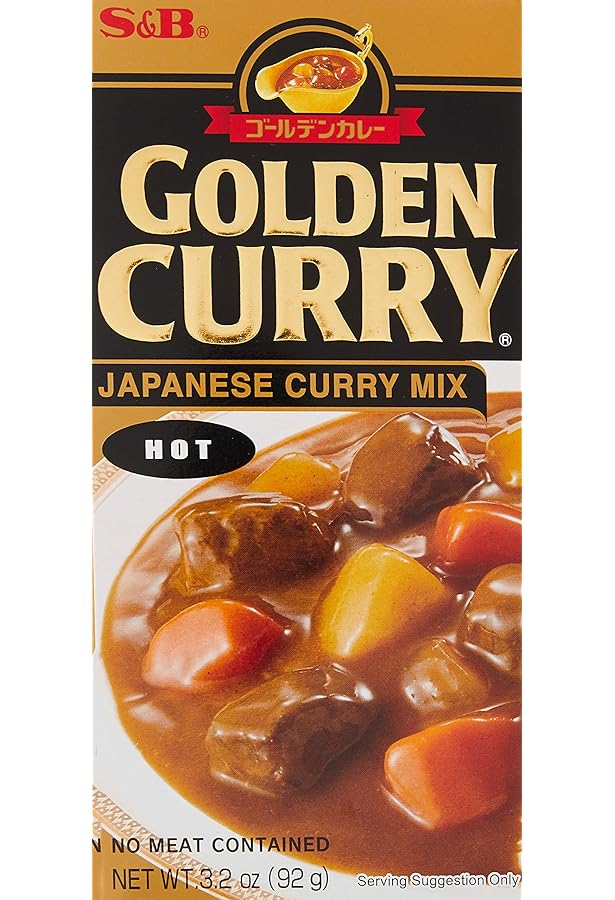 Amazon.com : S&B, Golden Curry Japanese curry Mix, Medium Hot, 3.2