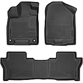 Husky Liners Weatherbeater Floor Mats | Fits 2019-2025 Honda Passport | Front & 2nd Row, 3-pc Black - 93781