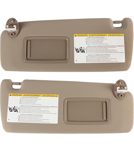 Left Driver Side Sun Visor Replacement For 2010-2023 Toyota 4Runner - Gray, OEM Style Fit - View #5