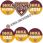 Desert Cactus Iona University Sticker Gaels Vinyl Decals Laptop Water Bottle Car Scrapbook (Round Family)
