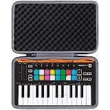 co2CREA Hard Travel Case Replacement for Novation Launchkey Mini MK3 / FLkey Mini 25-Key MIDI Keyboard Controller