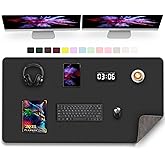 Large PU Leather Desk Pad, 47.2" x 17" Non-Slip Mat for Desktop, Office & Computer, Waterproof Blotter Pad, Keyboard Mat for