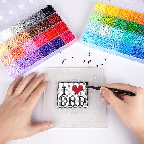 Artkal Mini Fuse Beads 24000pcs 48 Colors Mini Melty Beads