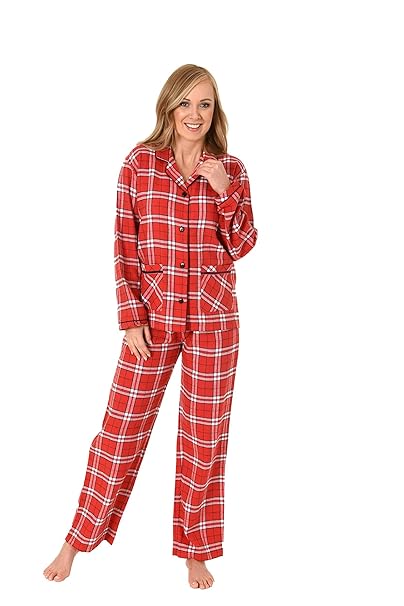 Normann Copenhagen Damen Flanell Pyjama Langarm Karodesign - 271 201 95 001