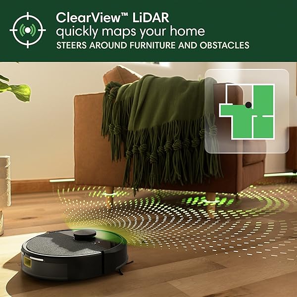 IROBOT ROOMBA 105 VAC ROBOT VACUUM – EASY TO USE, INTENSE POWER-LIFTING SUCTION, LIDAR NAVIGATION, MULTI-SURFACE CLEANING, CLEANS IN NEAT ROWS, SELF-CHARGING