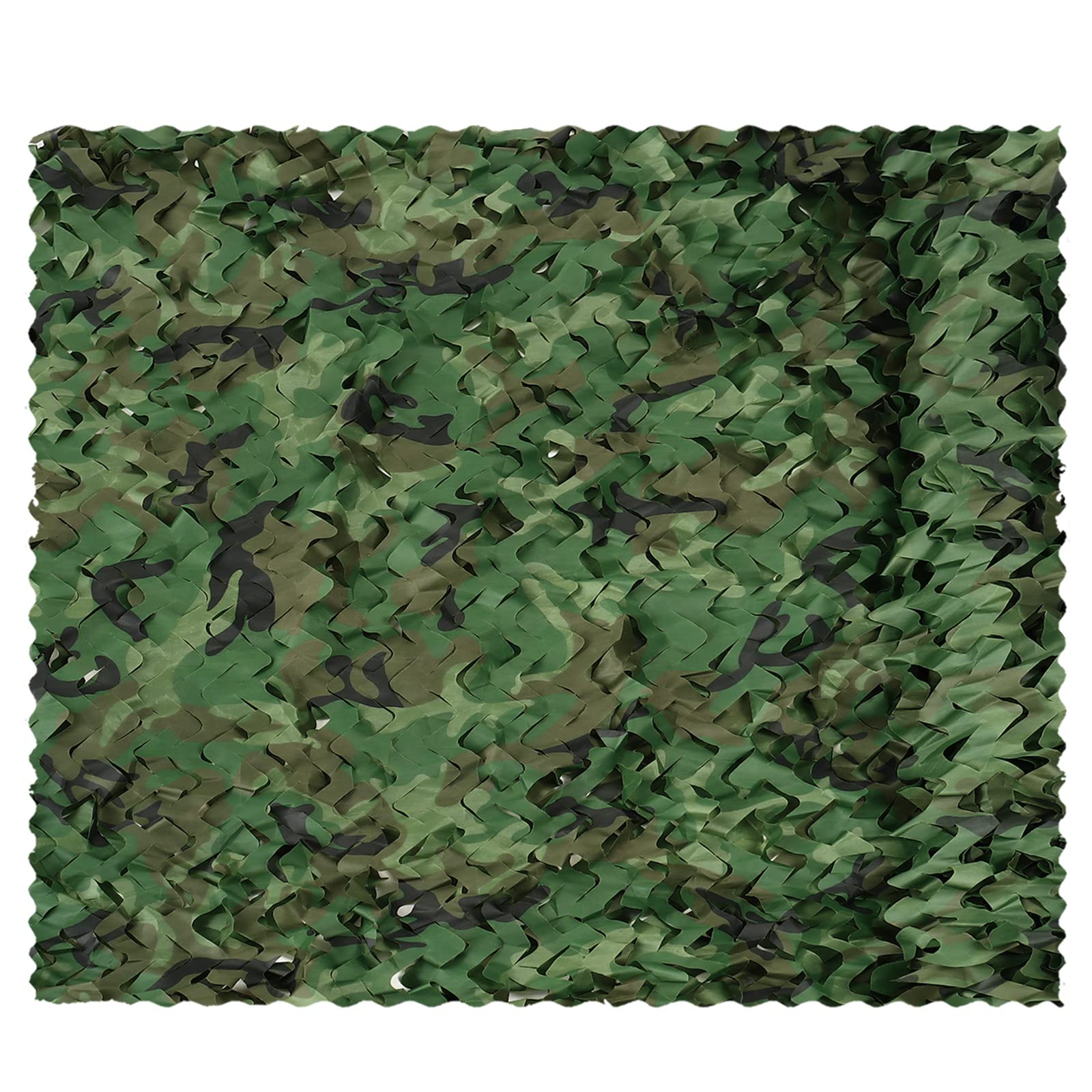 Sensong Camo Netting, Bulk Roll Camouflage Netting Woodland 5 x 23 ft, Military Hunting Mesh Nets Free Cutting for Hunting Blind Sunshade Shooting Theme Party Decoration