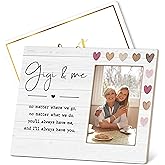 Patcate Gigi 4x6 Picture Frame, Gifts for Grandma & Me, Wooden Wall & Tabletop Decoration