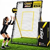 Apex Sports Volleyball Rebounder, Adjustable Angle 7x4 ft Bounce Back Net | Volleyball Training Equipment with Angle Customization for Practicing Volleying, Bumping, Spiking &ndash; Durable &amp; Portable