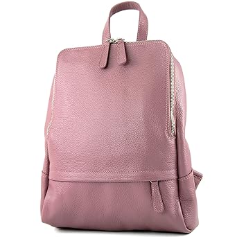 modamoda de - T138 - ital Damen Rucksacktasche aus Leder