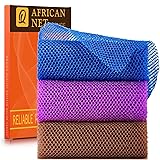 UJFQBH 3 Pieces African Bath Sponge African Net