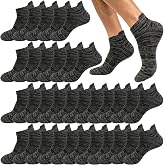 10-20 Pairs Athletic Ankle Socks for Men Breathable Low Cut Running Socks Cushioned Moisture Wicking for Sport Traveling