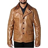 JOCHIGA Men's Genuine Real Leather Coat Jacket | Leather Jacket Men