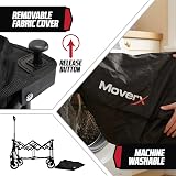 MoverX 120L Festival Trolley on Wheels Folding Wagon Black 60cm view 6