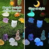 GSrenyu 100pcs Mini Resin Animals Glow In The Dark Luminous Figurines view 4