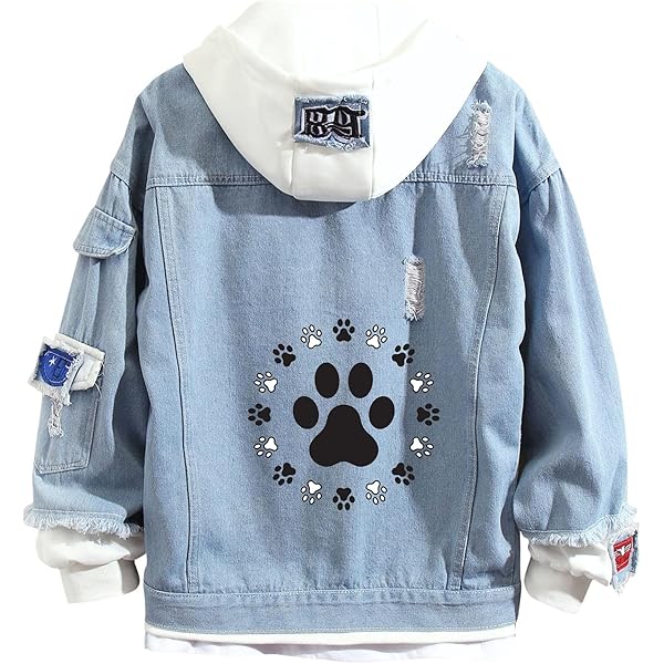 Amazon.com: Lpstop Vintage Skull Denim Jacket Skull Denim