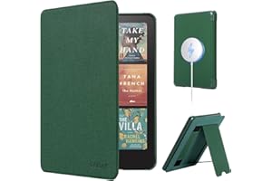 CoBak Lightweight Stand Case for 7" Kindle Paperwhite 12th Gen 2024 and Kindle Colorsoft with Right Hand Strap - Compatible with iPhone MagSafe, for Samsung/Belkin/Anker Wireless Charging Pads